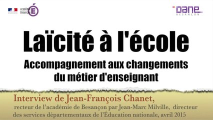 Laïcité à l'école : Accompagnement aux changements du métier d'enseignant