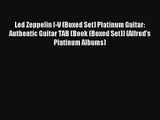 Led Zeppelin I-V (Boxed Set) Platinum Guitar: Authentic Guitar TAB (Book (Boxed Set)) (Alfred's