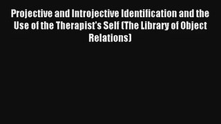 Read Projective and Introjective Identification and the Use of the Therapist's Self (The Library