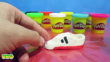 Play Doh How To Make Adidas Shoe Play-Doh Creations | Best Kid Games and Surprise Eggs