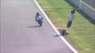 Insane motorcycle crash during race...