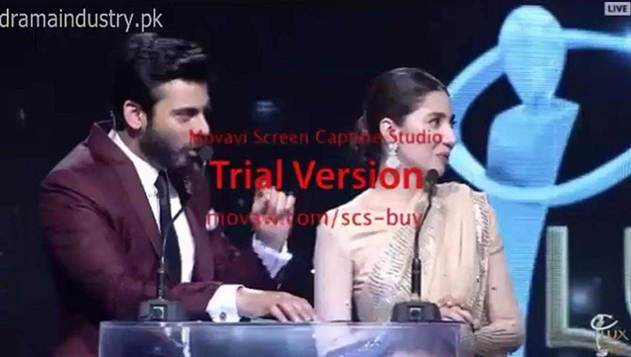 Fawad Khan Teasing Meera In Lux Style Awards 2015