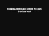Giorgio Armani (Guggenheim Museum Publications) Download Free