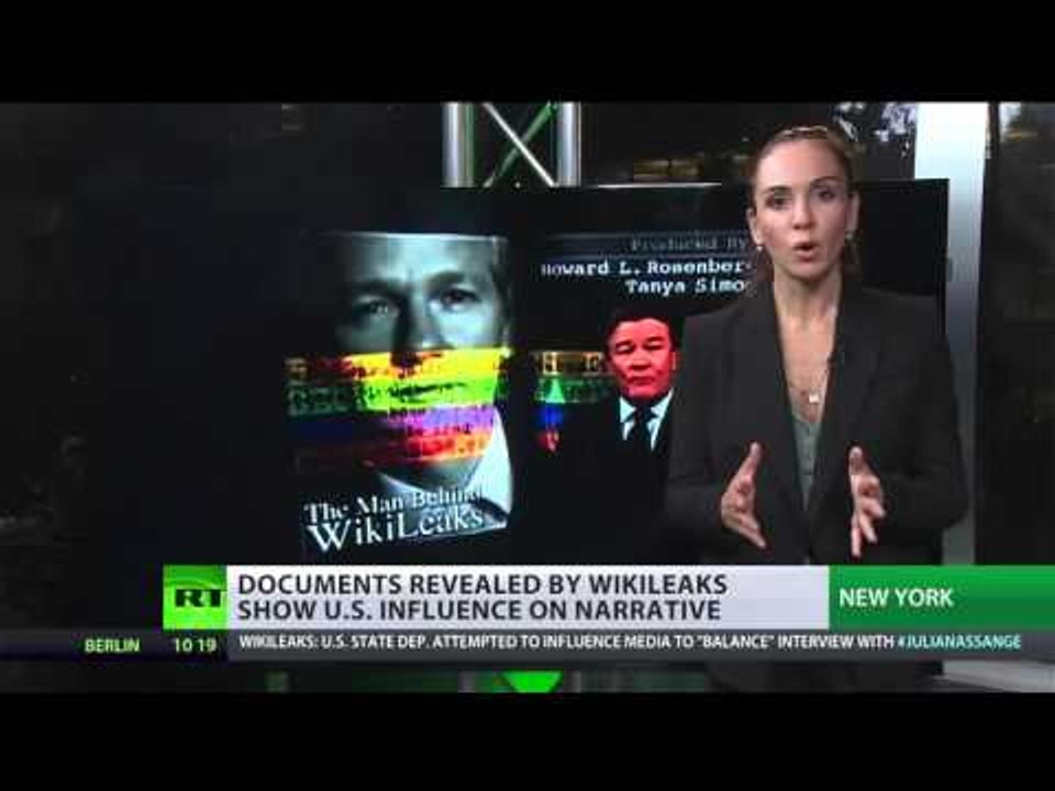 Wikileaks: US State Dept atempted to influence media to 'balance' interview w/ Assange