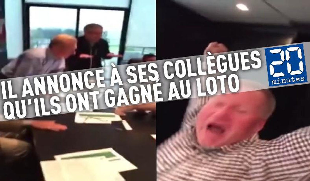 Il annonce en pleine réunion à ses collègues qu'ils ont gagné 60 millions de dollars au Loto