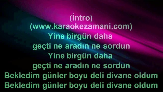 Hursid Yenigun - Eşref Saati - 2011 TÜRKÇE KARAOKE