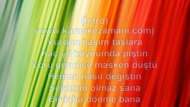İbrahim Erkal - Güle Güle - 2004 TÜRKÇE KARAOKE