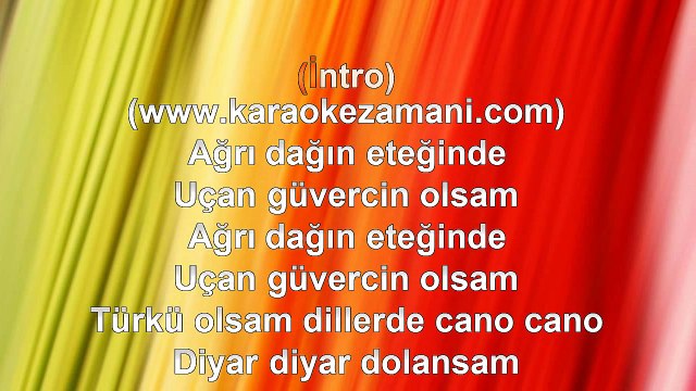 İbrahim Tatlıses - Ağrı Dağın Eteğinde - Remix - 2007 TÜRKÇE KARAOKE