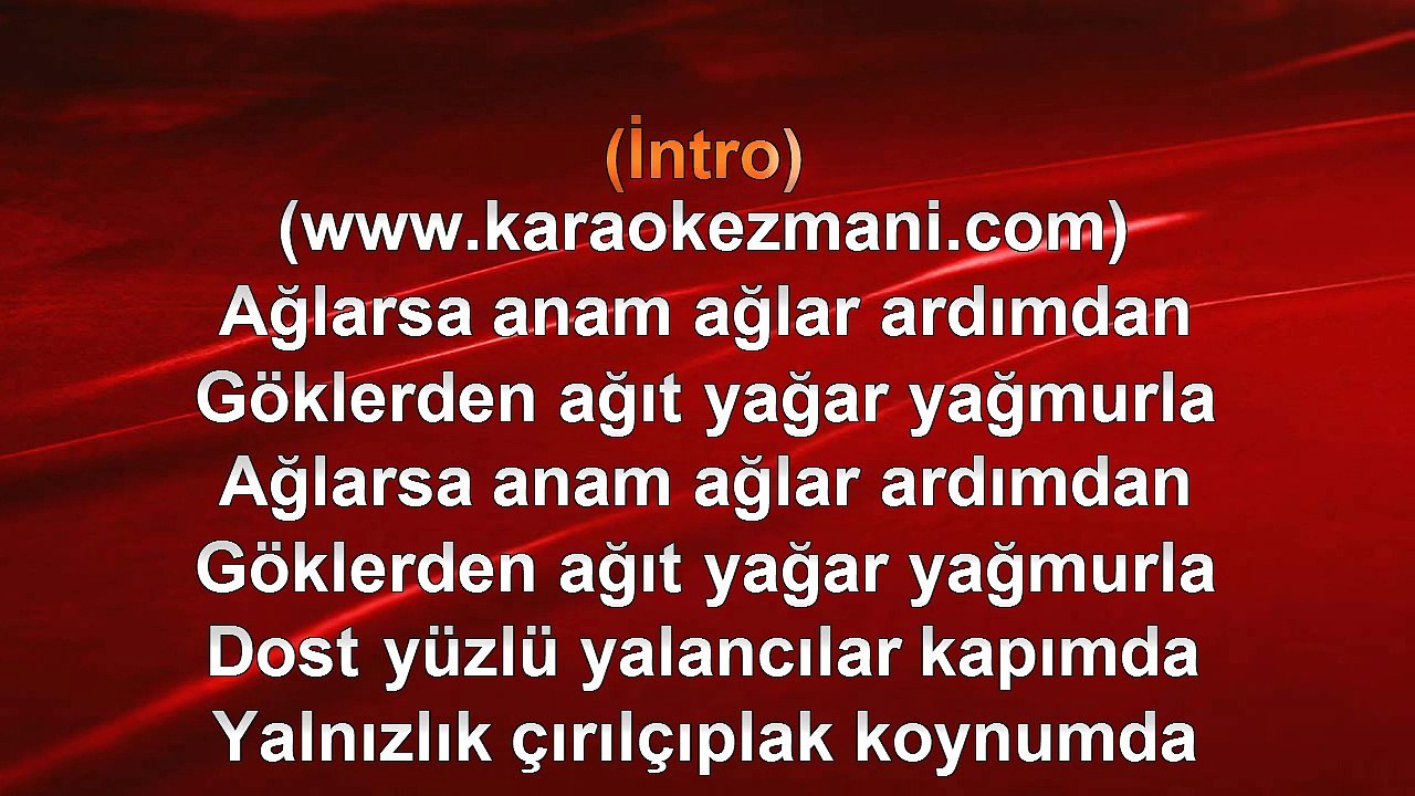 İbrahim Tatlıses - Anam - 1998 TÜRKÇE KARAOKE