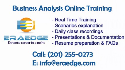 Business Analysis Online Training by EraEdge