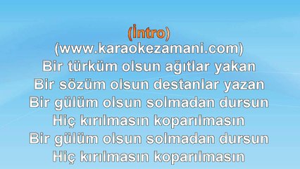 İbrahim Tatlıses - Bi Tanem - 2014 TÜRKÇE KARAOKE