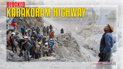 Blocked Karakoram Highway