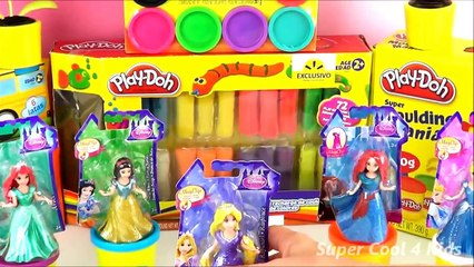 Play Doh Rapunzel Disney Princess - How to make a playdough dress by supercool4kids