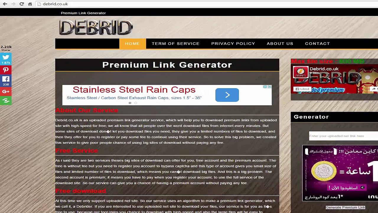 UPLOADED Premium Link Generator - Leech 2015 debrid.co.uk
