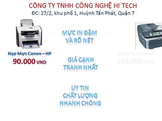 Bơm Mực Máy In HP Quận 7 (90.000 VND) 090 666 9078
