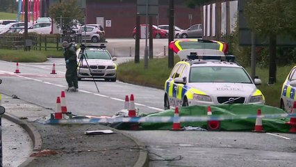 Floral tributes for fallen police officer