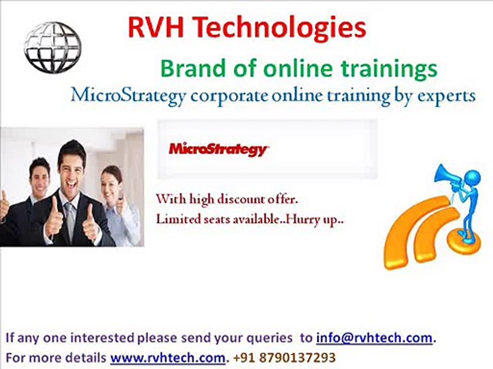 Microstrategy corporate online training by expers