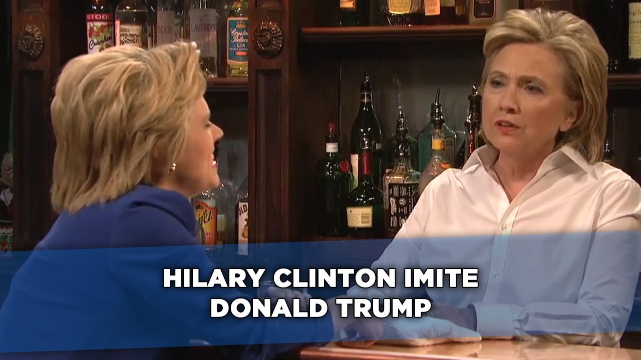 Hillary Clinton imite Donald Trump