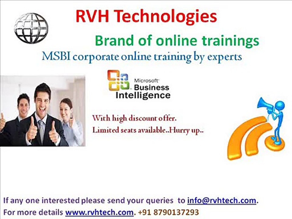 msbi corporate online trainings by experts