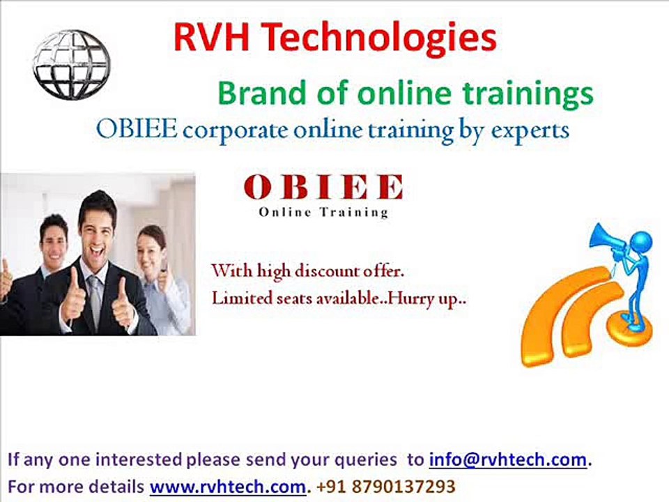 OBIEE corporate online training by expert