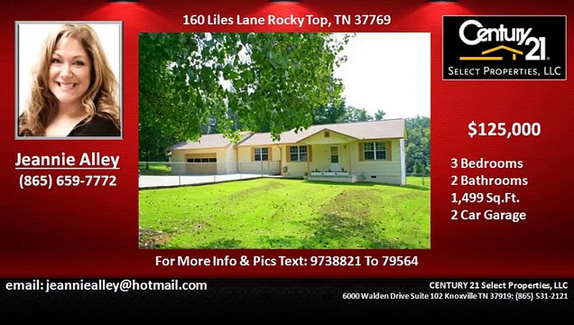 3 bedroom house for sale near Lake City Middle School in Rocky Top TN