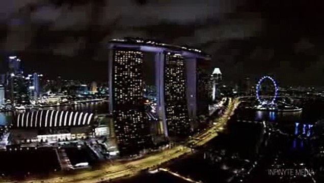 Night at the Garden - Gardens by the Bay - Singapore - DJI Phantom 2 Vision - Aerial photography