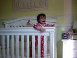 baby climbing out of crib funny videos