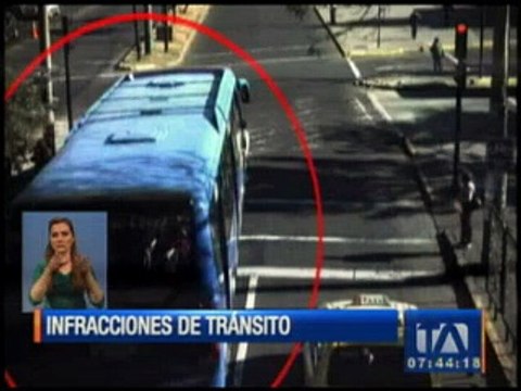 Conductores infractores son captados por las cámaras de la AMT