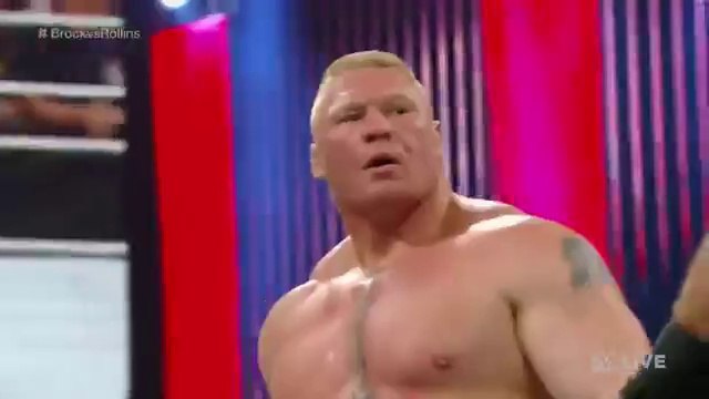 Seth Rollins vs Brock Lesnar - WWE RAW World Heavyweight Championship Match- 30.03.2015
