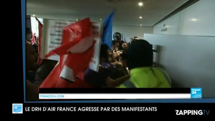 Air France : Le DRH Xavier Broseta agressé par des manifestants qui lui ont arraché sa chemise