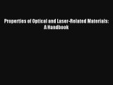 AudioBook Properties of Optical and Laser-Related Materials: A Handbook Free