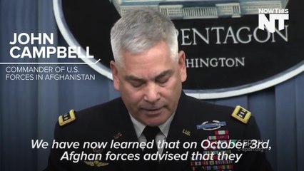 Pentagon Says Hospital Air Strikes Were Ordered By Afghanistan, Not U.S. Forces