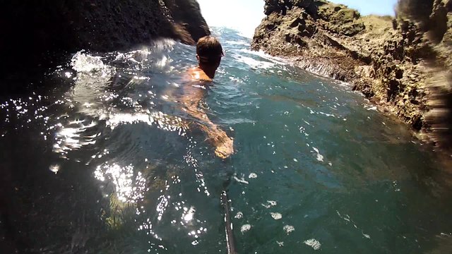 Amazing underwater cave diving footage