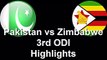 Zimbabwe v Pakistan, 3rd ODI Full Match Highlights, Oct 5, 2015 -
