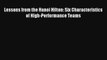 Lessons from the Hanoi Hilton: Six Characteristics of High-Performance Teams FREE DOWNLOAD
