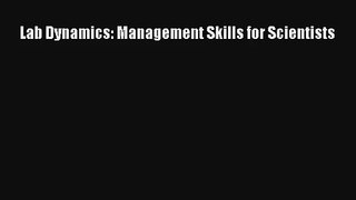 AudioBook Lab Dynamics: Management Skills for Scientists Download