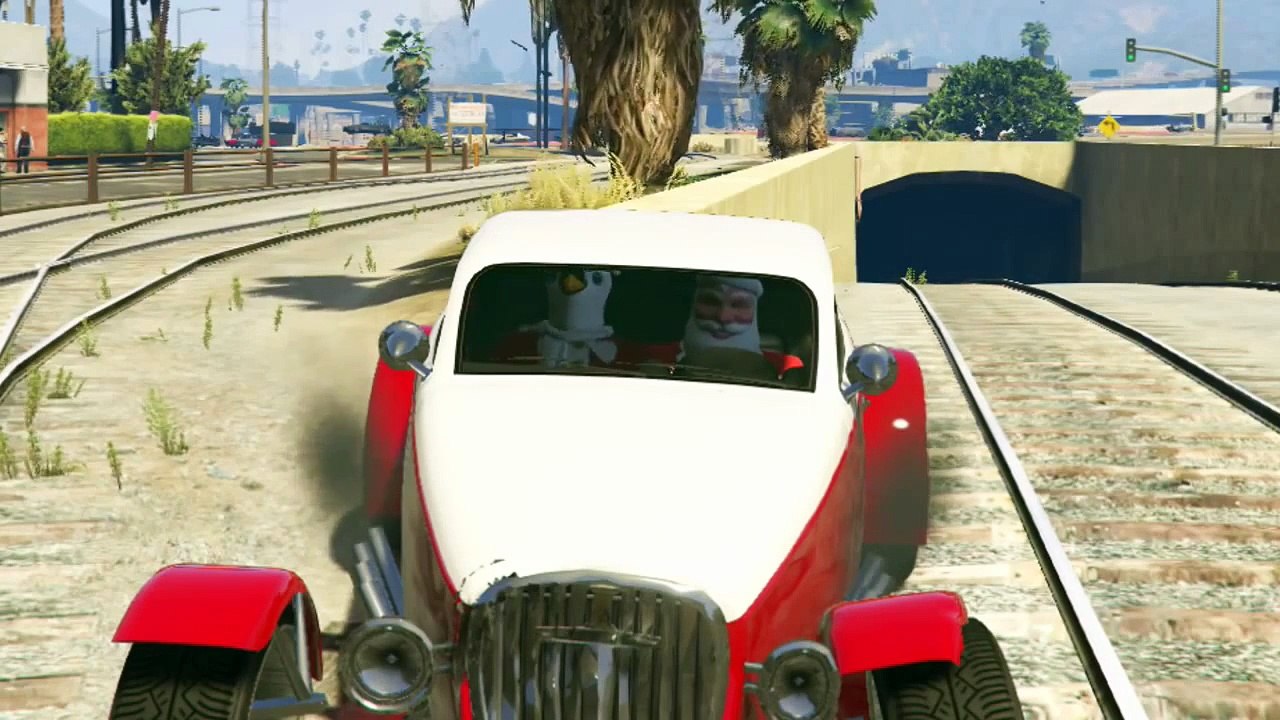 GTA 5 Online Funny Moments - Christmas DLC, Santa Claus Delirious, Penguin Mask, Dance Moves!