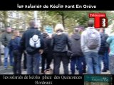Télévision-Bordeaux-33 Les Salaiés de kéolis en Grève pour leurs conditions de travail Bimboirer David CGT nous l'expluque