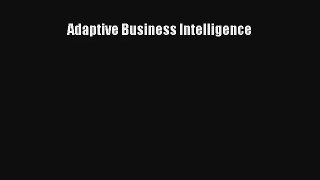 Adaptive Business Intelligence Read Online Free