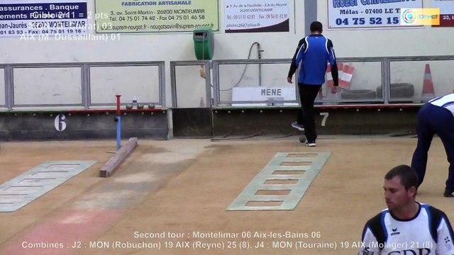 Second tir de précision, Montélimar contre Aix-les-Bains, Club Elite Masculin J1, Sport Boules, saison 2015 / 2016