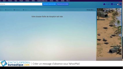 Comment créer un message d'absence automatique sous YahooMail ? Petit tutoriel de 1 mn 35