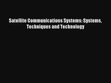 AudioBook Satellite Communications Systems: Systems Techniques and Technology Free