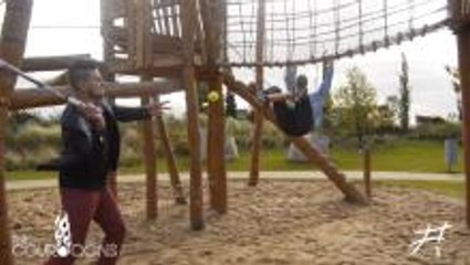 Tennis Trick Shots Meets Parkour