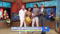 Serge and Teresa show the Univision viewers how... - Maksim Chmerkovskiy