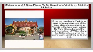 5 Great Places To Go Camping In Virginia