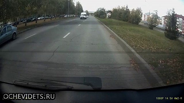 Woman in car accident - airbags fired