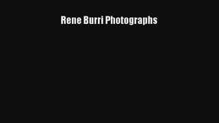 Read Rene Burri Photographs PDF Online