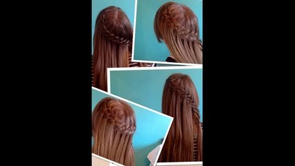 4 STRAND WATERFALL BRAID ON YOURSELF Hairstyle