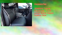 20082010 Toyota Highlander 3 row model Black Clazzio Leather Seat