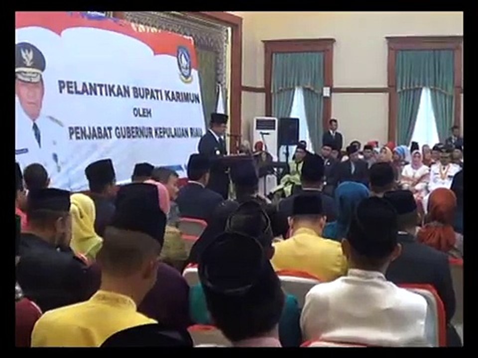 Aunur Rofiq Dilantik Jadi Penjabat Bupati Karimun